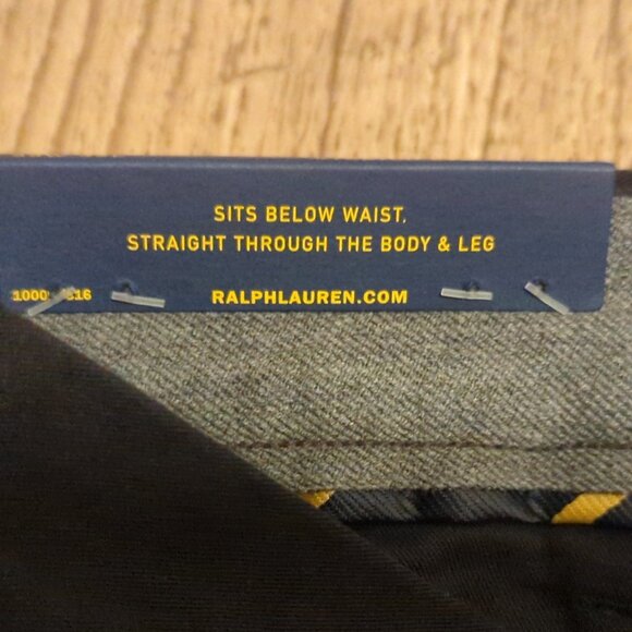 NWT Polo Ralph Lauren Mens 38x32 (m 38x31) Black Chino Pants Straight Stretch - Picture 7 of 11